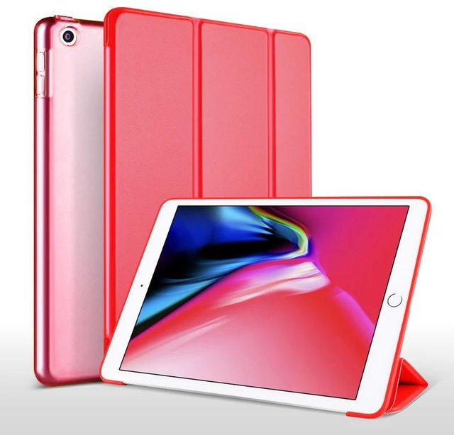 Magnetische Tablet Hülle für Apple iPad in Rot mit integriertem Ständer - Bild 1
