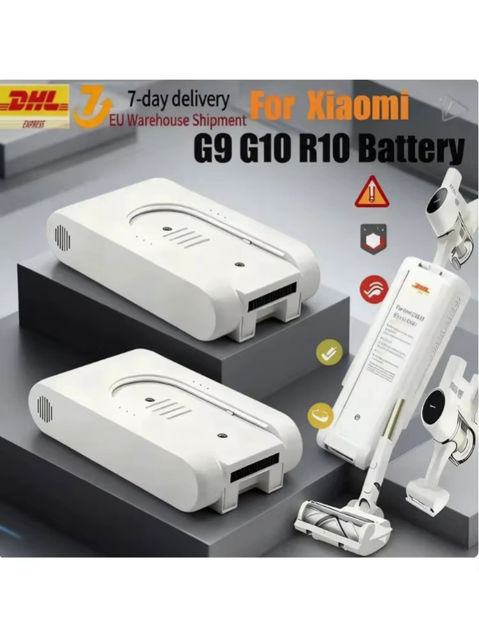 Xiaomi Wiederaufladbare Lithium-Ionen-Batterie 25,2V 3000mAh für Mijia Dreame G9 G10 Kabellose Staubsauger in Weiß - Bild 4