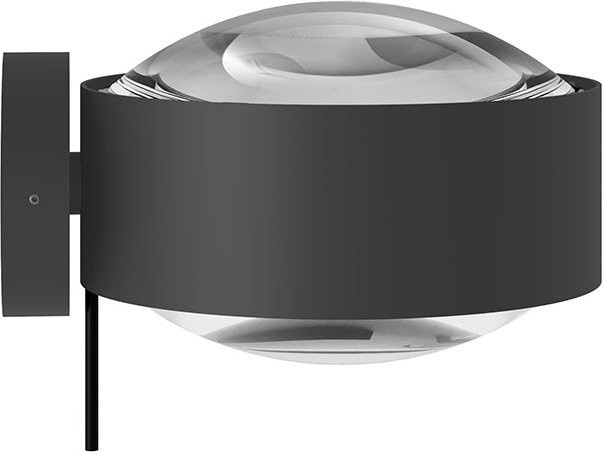 Top Light Puk! 160 Wall Avantgarde LED-Wandleuchte in Anthrazit Matt mit klarem Glas und warmweißem Licht (2700K) - Bild 1