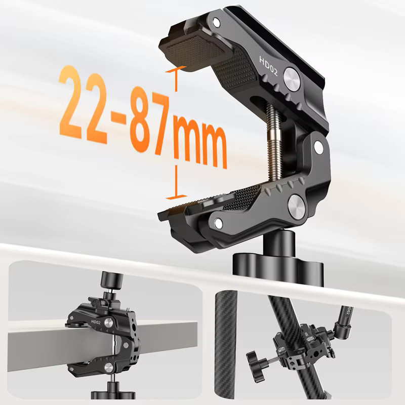 Ulanzi HD02 Magic Arm Kit 10 Zoll mit Superklemme in Schwarz für Stativ und Kamera sowie Fülllicht - Bild 4