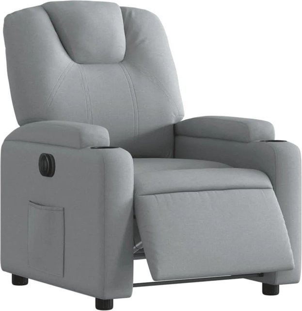 vidaXL Elektrischer Relaxsessel Hellgrau aus Stoff Modell 28 - Bild 1