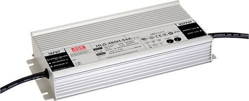 MEAN WELL MW HLG-480H-42B LED-Treiber, Konstantspannung und Konstantstrom, 478.8W, 11.4A, 21 - 42 V/DC, 3 in 1 Dimmer Funktion, Silber, IP67 - Bild 1