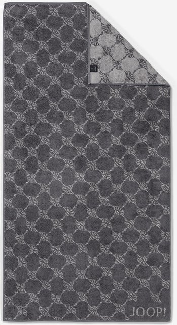 Joop! Living Duschtuch Classic Cornflowers aus Baumwolle in Anthrazit mit floralem Design - Bild 1