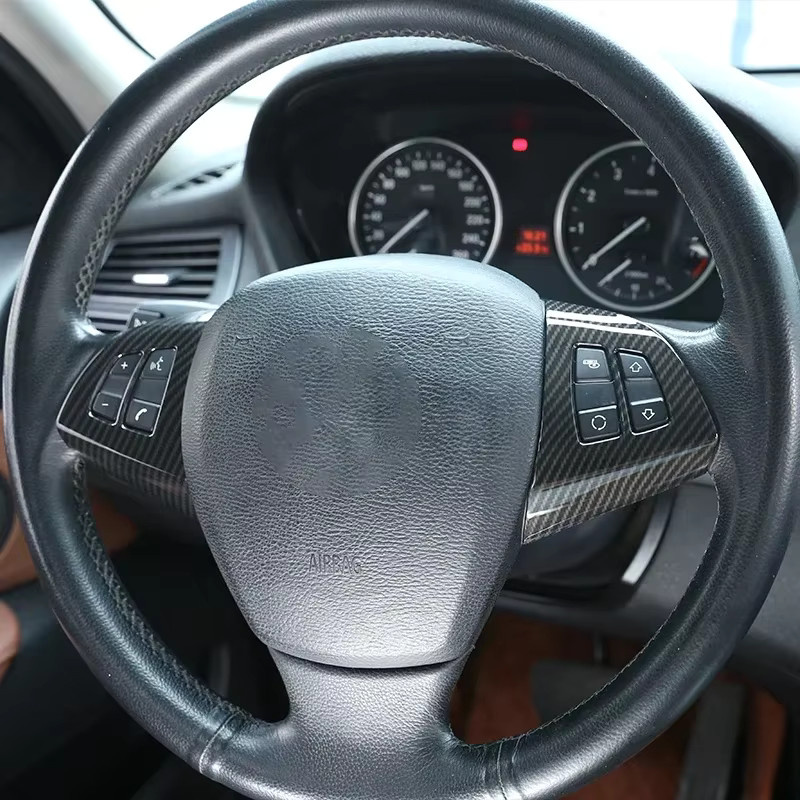Owntycar Lenkradschalter Rahmen Dekoration Abdeckung aus ABS in Schwarz für BMW X5 E70 und X6 E71 (2009-2013) - Bild 2