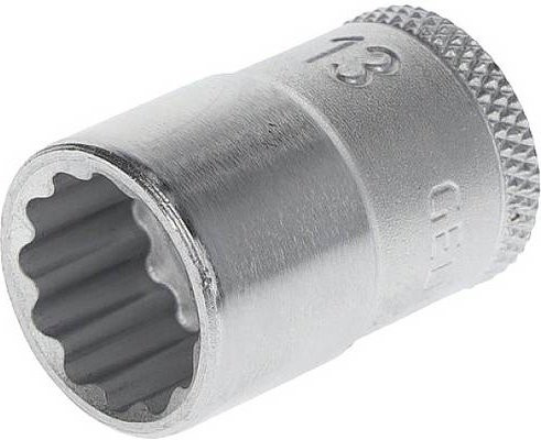 Gedore Steckschlüsseleinsatz 12-kant, 3/8 Zoll Antrieb, 13 mm Weite, silberfarben - Bild 1