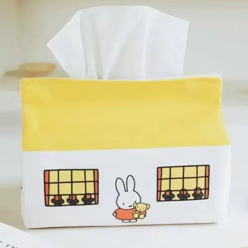 Miffy Kreative Hausförmige Taschentuchbox aus Stoff in Kawaii-Design für Büro und Zuhause - Bild 2