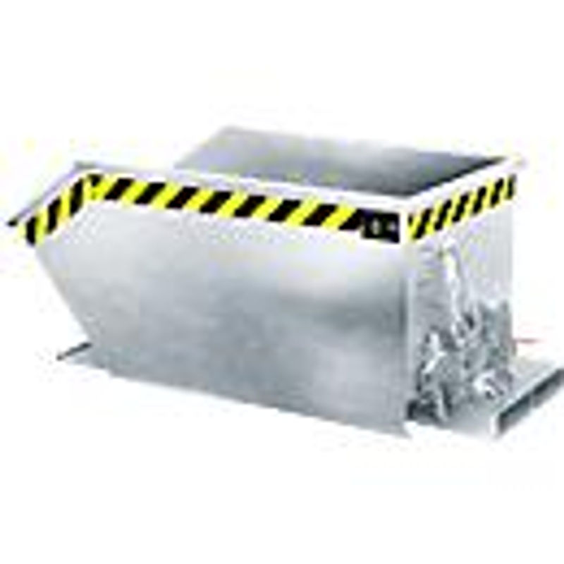 Bauer Südlohn Spänebehälter SGU 30, feuerverzinkt, silber, B/T/H: 144 x 58 x 68 cm - Bild 2