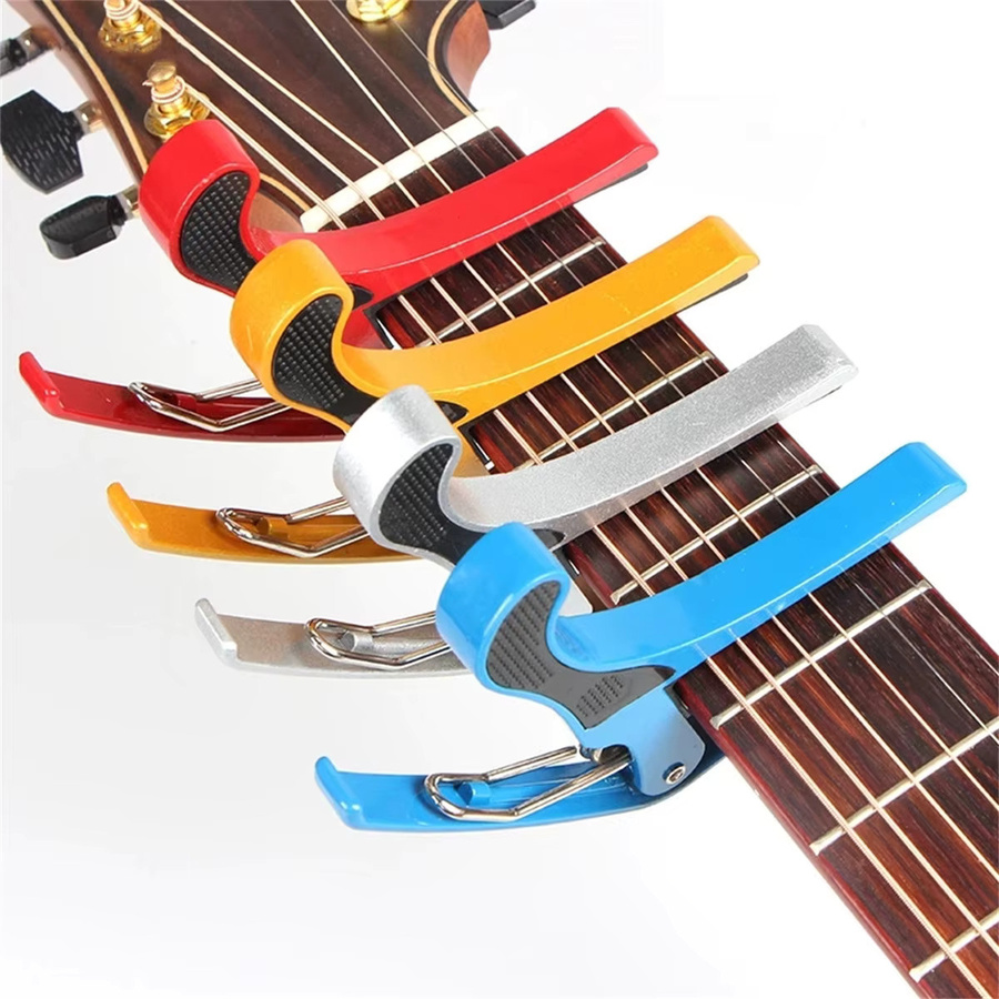 Miwayer Gitarren Capo für akustische und elektrische Gitarren sowie Ukulelen in Silber und Multicolour - Bild 3