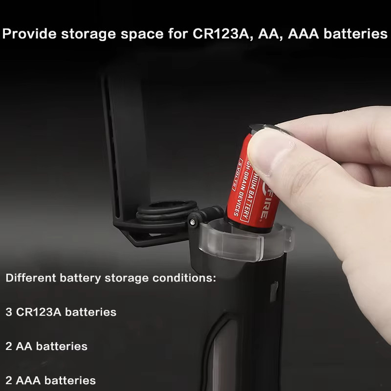 Taktische Batterie-Aufbewahrungsbox für CR23A und AAA Batterien in Beige für Outdoor und Jagd - Bild 4