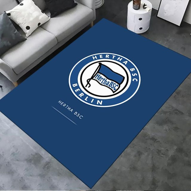 Hertha BSC Teppich von On My Love Home, rutschfeste und waschbare Fußmatte für Wohnzimmer und Kinderzimmer, B/T: 120 x 80 cm - Bild 1
