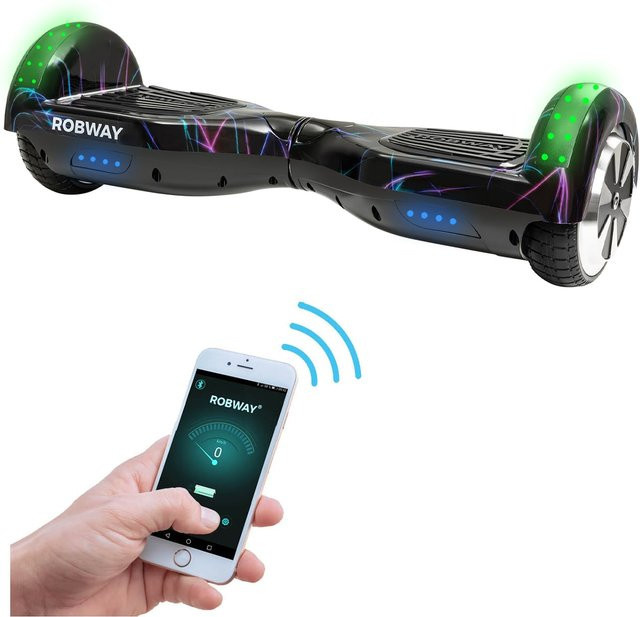 ROBWAY W1 Hoverboard mit Bluetooth, App und LEDs - Bild 1