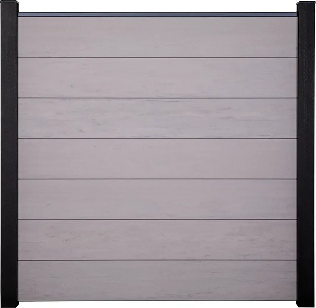 GroJaSolid Grande Zaunlatte aus Bambus-Polymer-Composite in Sand, B/H: 26,1 x 180 cm - Bild 1