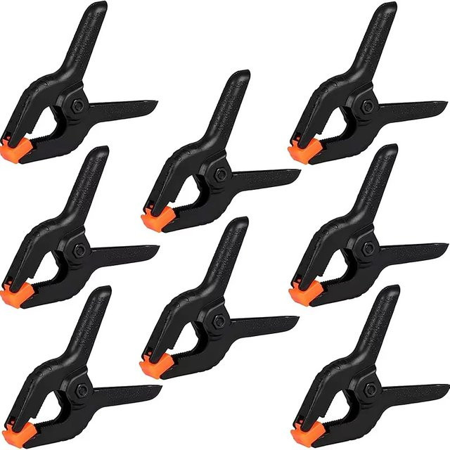DTBD Heavy Duty Kunststoff Schellen für Fotohintergrund und Leinwand, Schwarz, 3 Zoll - Bild 1