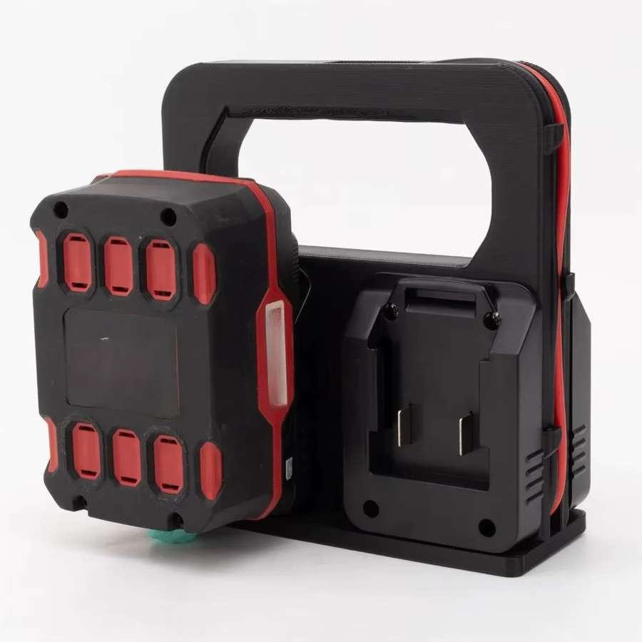 4-fach XT60 Adapter-Anschluss für Parkside X20V Team Akku-Caddy Tragetasche in Schwarz - Bild 2