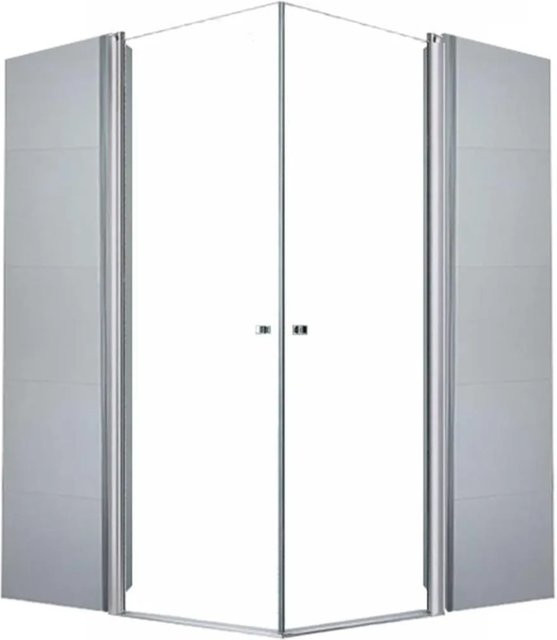 Glaszentrum Eckdusche L-Form Duschkabine in Transparent, B/T/H: 52,5 x 52,5 x 195 cm - Bild 1