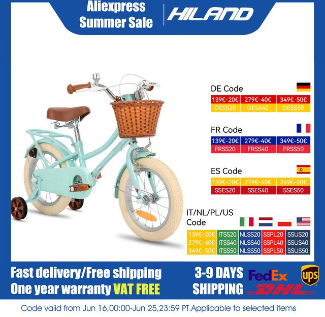STITCH Kinderfahrrad mit Korb und stabilen Rädern - Bild 1