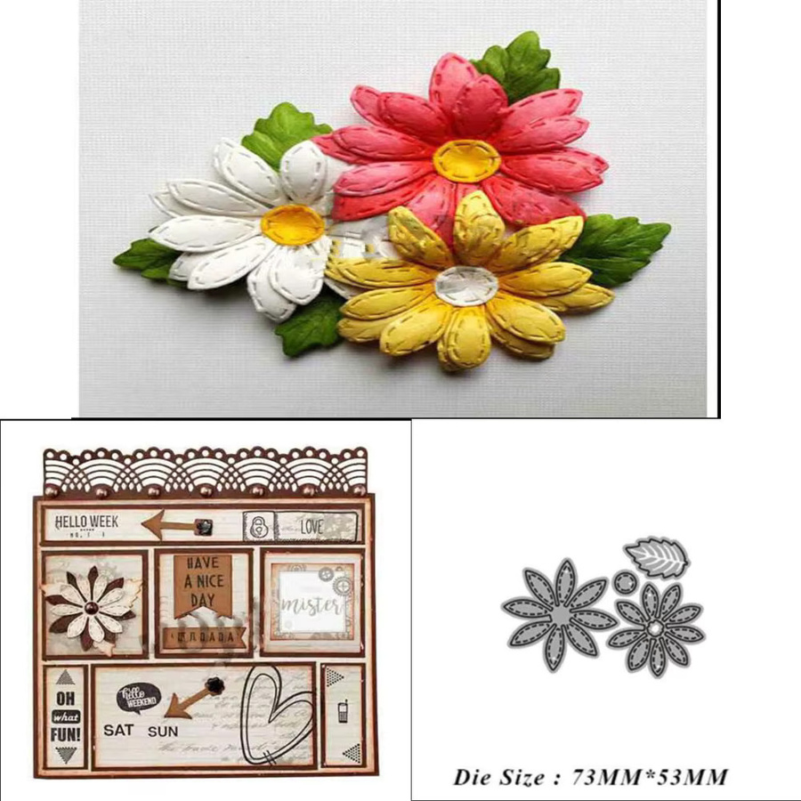 Blumen Metall-Stanzformen für DIY Scrapbooking und dekorative Papierkarten - Bild 2