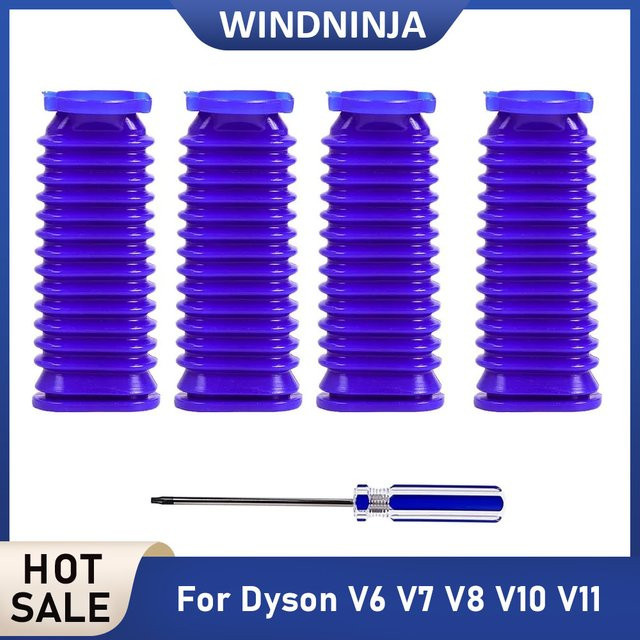 Dyson Ersatzschlauch für V7 V8 V10 V11 Staubsauger, flexibler Gummischlauch in Purple - Bild 1