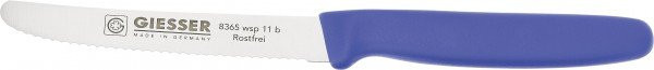 Giesser Allzweckmesser mit Wellenschliff in Blau, 11 cm - Bild 1