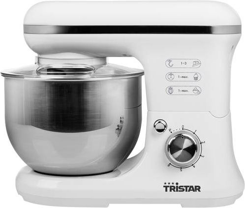 Tristar MX-4817 Küchenmaschine mit 1200 W in Weiß und Silber - Bild 1