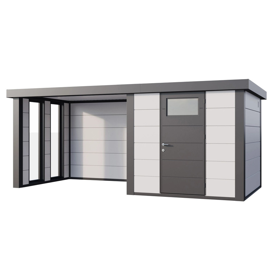 Telluria Gerätehaus Classico in Weiß mit Stahlmaterial, B/T/H: 542 x 258 x 219 cm - Bild 2
