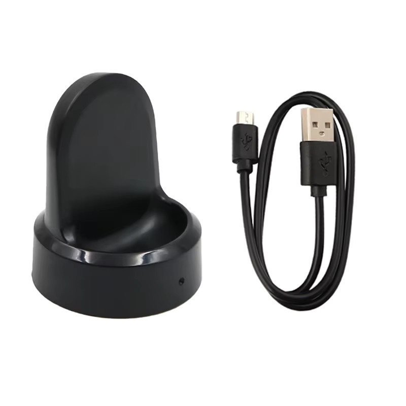 Magnetisches Ladegerät für Samsung Gear S3, S2, Gear Sport und Galaxy Watch 1 in Schwarz mit USB-Kabel - Bild 4