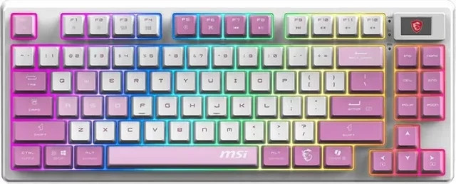 MSI FORGE GK600 TKL Wireless Gaming-Tastatur mechanisch RGB Violett QWERTZ DE - Bild 1