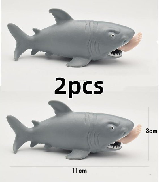 BC Pet Supplies Menschenfressender Hai Anti-Stress Kneten, 2-teiliges Set - Bild 1