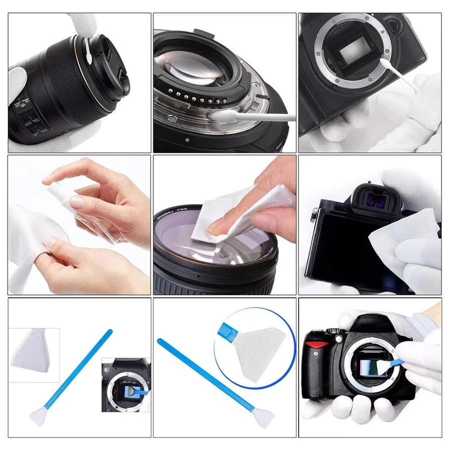 Shunmaii Kamera Reiniger Kit für DSLR und digitale Kameras mit Bürste, Schwarz - Bild 4