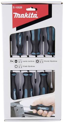 Makita Schraubendreher-Set E-10528, 6-teilig, Schwarz-Blau aus Edelstahl - Bild 1