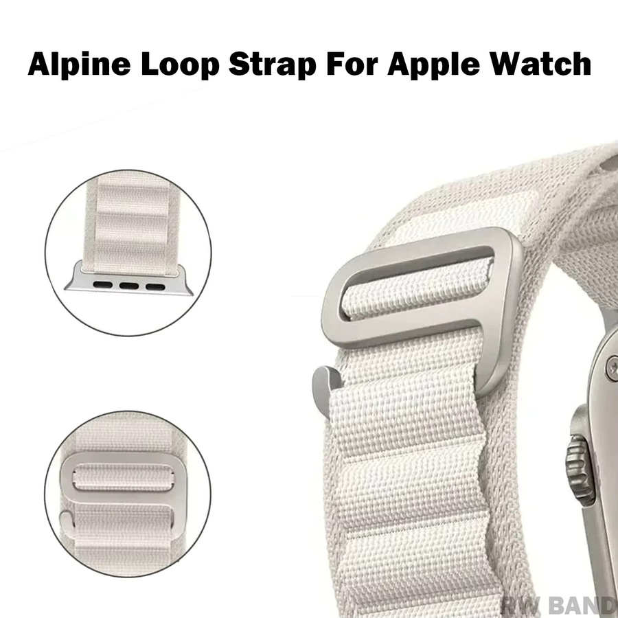 RWBANDS Uhrenarmband Nylon, Weiß, Unisex - Bild 2