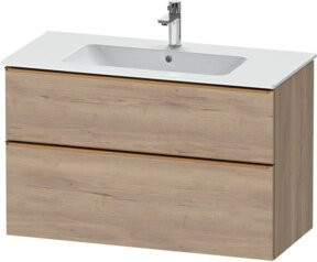 Duravit Waschtischunterschrank D-Neo in Beige mit 1 Fach und 1 Auszug, Breite: 101 cm, Tiefe: 46,2 cm, Höhe: 62,5 cm - Bild 1