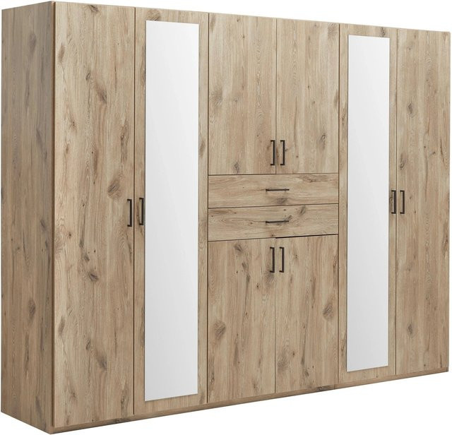 Mömax Drehtürenschrank Dillingen in Eichefarben mit integrierten Schubladen, B/T/H: 208 x 58 x 270 cm - Bild 1