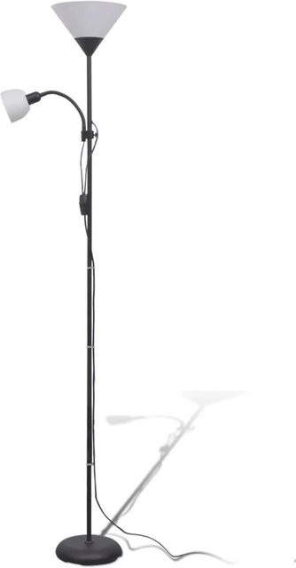 vidaXL Stehlampe in Schwarz aus Stahl mit modernem Design, Höhe: 180 cm, Breite: 22,5 cm, Tiefe: 22,5 cm - Bild 1