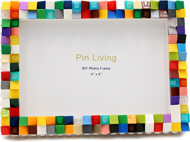 Pinliving DIY Kinder Fotorahmen aus Kunststoff in Mehrfarbig, rechteckig - Bild 1