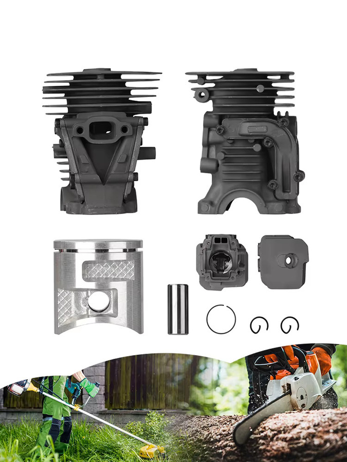 Xcan Zylinder und Kolben Satz für Husqvarna 435e und 440e Kettensägen Reparaturset - Bild 5