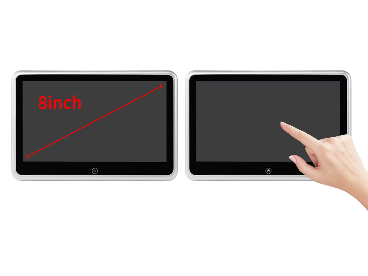 Carsanbo 8 Zoll Touchscreen-Kopfstützenmonitor MP5 mit IOS und Android Mirror Link für Multimedia-Projektion im Auto - Bild 2