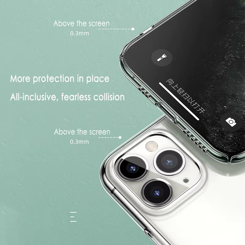 Ultradünne transparente Silikon-Schutzhülle für iPhone Modelle in klarer Optik - Bild 4