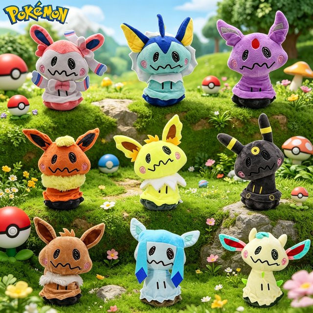 Bandai Pokémon Mimikyu Eeveelution Plüschpuppe, Stofftier, Bunt / Mehrfarbig - Bild 1