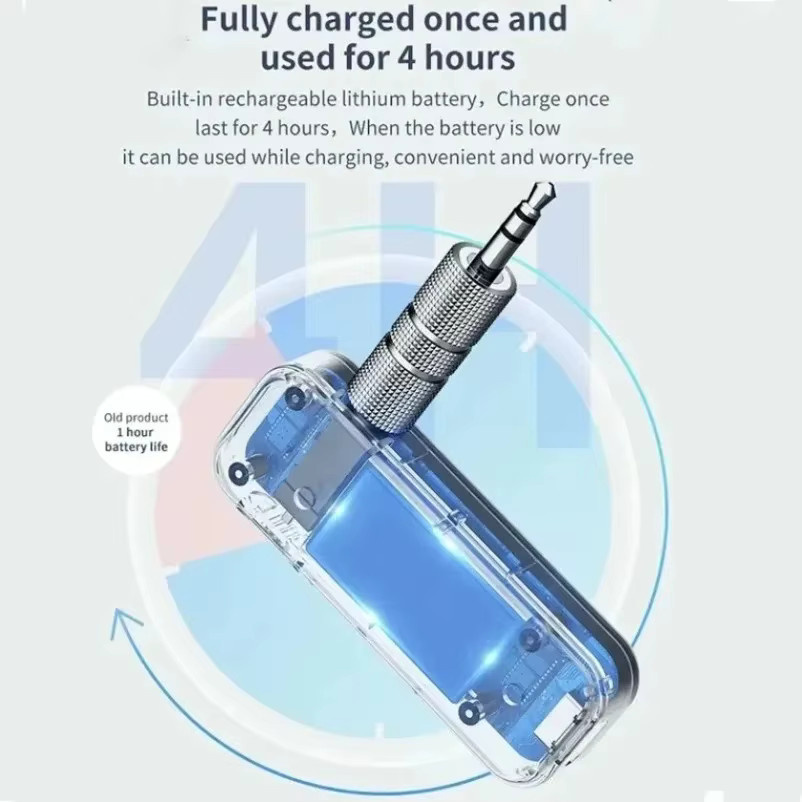 VIKEFON 2-in-1 Bluetooth Audio-Empfänger und -Sender mit 3,5 mm Jack Anschluss, Schwarz - Bild 3
