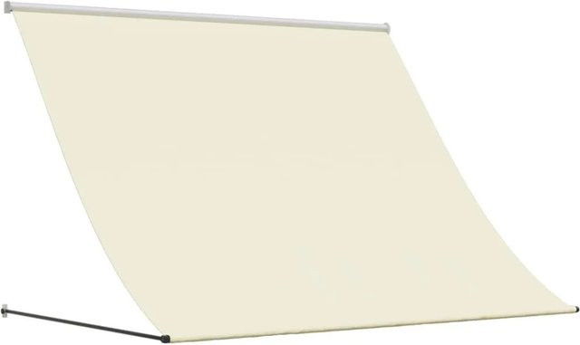 vidaXL Markise ausziehbar, Farbe: Beige, Material: Polyester und Stahl, B/H: 200 x 150 cm - Bild 1