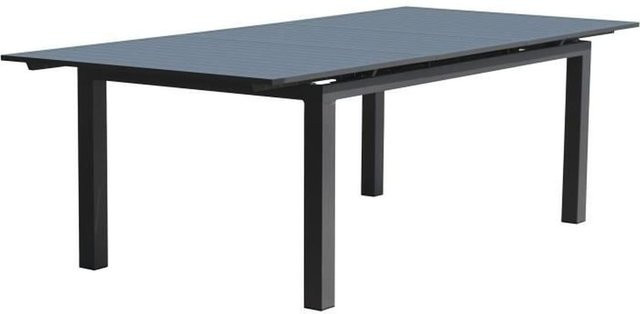 DCB GARDEN MIAMI Ausziehbarer rechteckiger Gartentisch aus Aluminium in Anthrazitgrau Matt - Bild 1