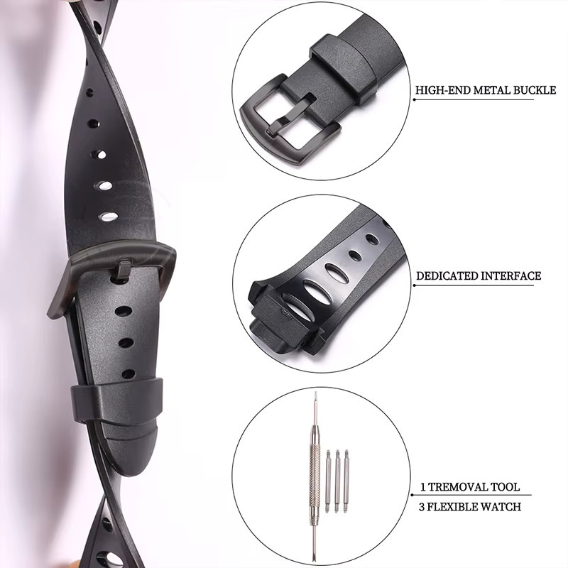 Suunto Uhrenarmband, Silikon, Schwarz, Unisex - Bild 4