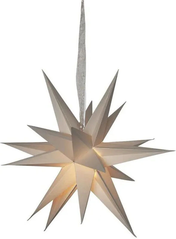 Star Trading 3D Stern aus Papier für Advent und Weihnachten, Braun/Beige, Durchmesser: 45 cm - Bild 1