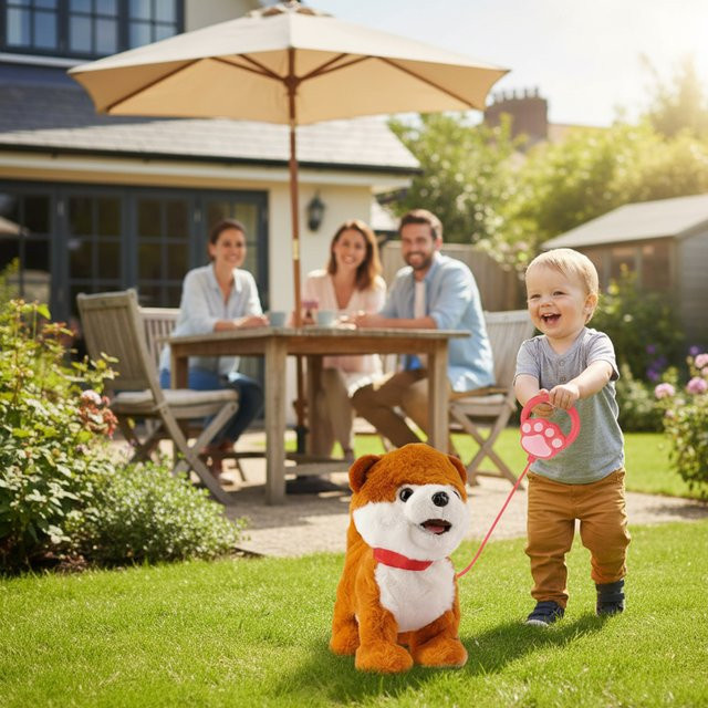 Shunmaii Roboterhund, interaktives elektronisches Welpenhaustier, Plüsch / Textil - Bild 1