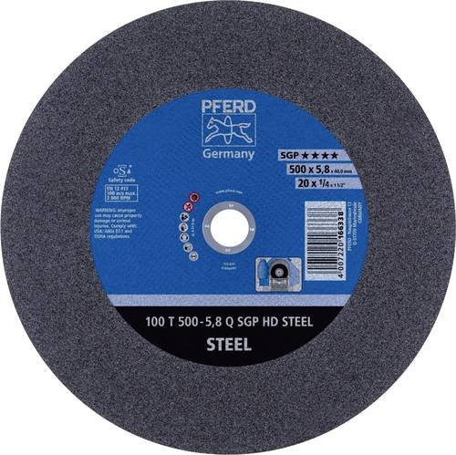 PFERD Stationäre Trennscheibe HD STEEL für Stahl, Farbe: Grau, Durchmesser: 500 mm, Breite: 5,8 mm, Bohrung: 40,0 mm - Bild 1