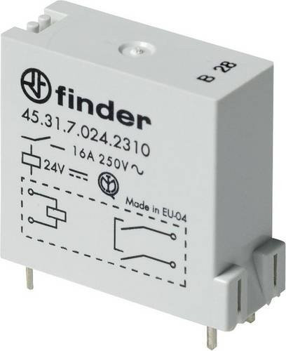 Finder Printrelais 45.31.7.012.0310 12 V/DC 16A 1 Schließer in Weiß - Bild 1
