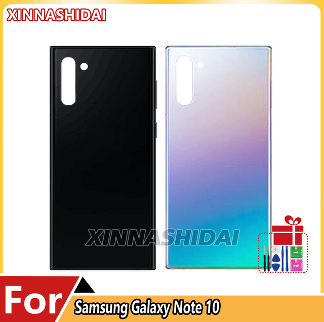 Samsung Galaxy Note10 N970 Ersatzgehäuse aus Glas als Batterie-Rückabdeckung in Silber - Bild 1