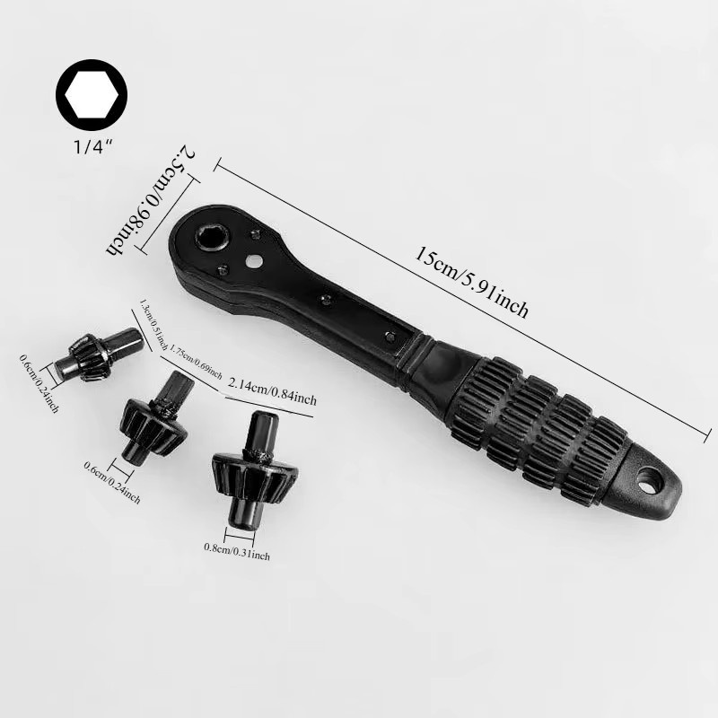 JUSTINLAU 2-in-1 Schnellspannschlüssel und Ratsche für Bohrmaschinen als Zubehör-Set - Bild 4