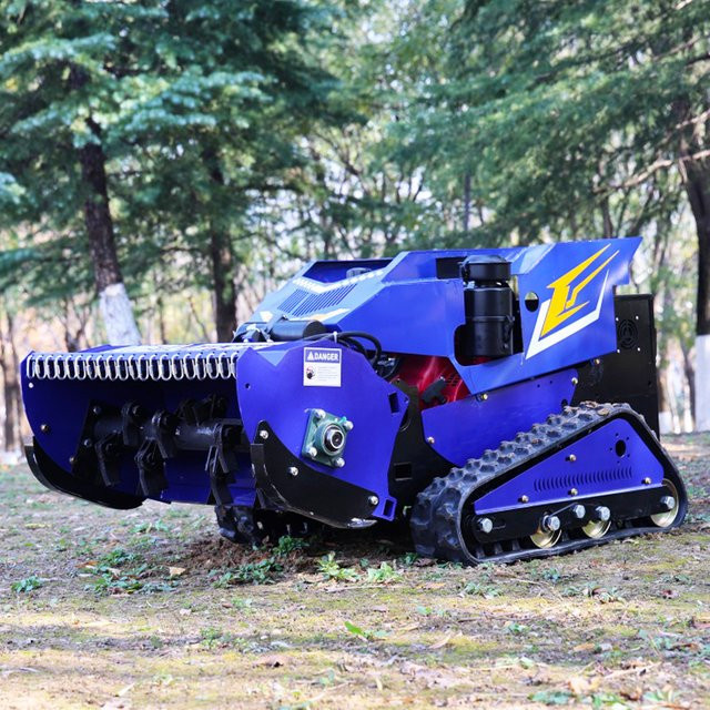 AIWEIYA Zero Turn Rasenmäherroboter mit Benzinmotor und Fernbedienung in Blau - Bild 1